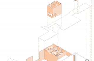 Jeanne Dekkers Architectuur_Banholt_exploded view02_white old orange new