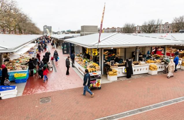 Marktkramen Haagse Markt