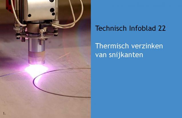 Nieuw Technisch Infoblad over thermisch verzinken van snijkanten