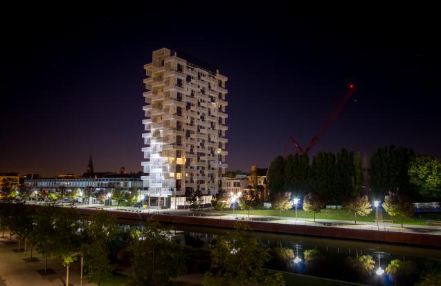 Herbouw van de toren van het Sint-Amandscollege - K-Tower