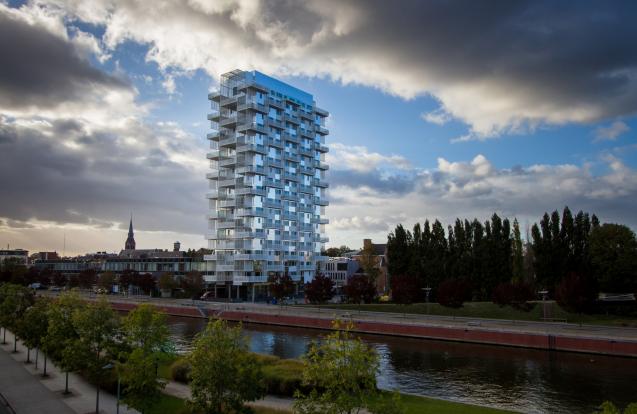 Herbouw van de toren van het Sint-Amandscollege - K-Tower