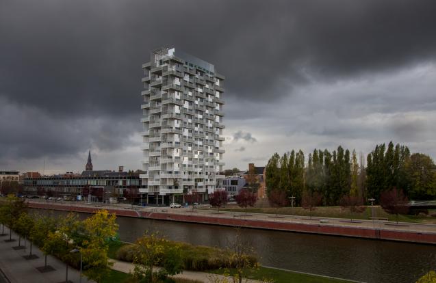 Herbouw van de toren van het Sint-Amandscollege - K-Tower