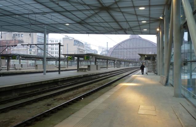 Entrée de la gare Anvers Central Kievitplein