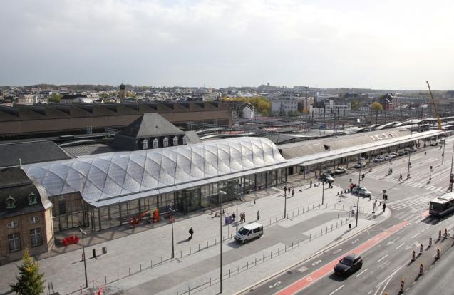 Le hall des voyageurs - Gare de Luxembourg