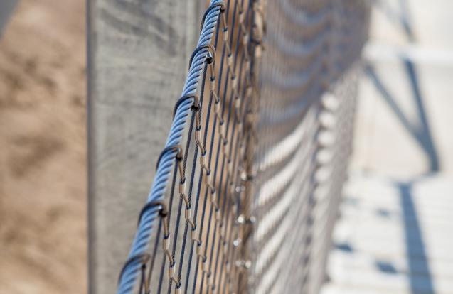 Escalier avec plateforme d'observation, carrière ENCI