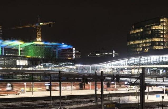 Marquise emblématique de Stationsplein à Utrecht