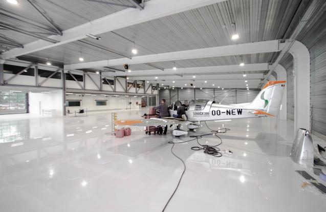 Aérodrome de Namur - Hall industriel Sonaca Aircraft